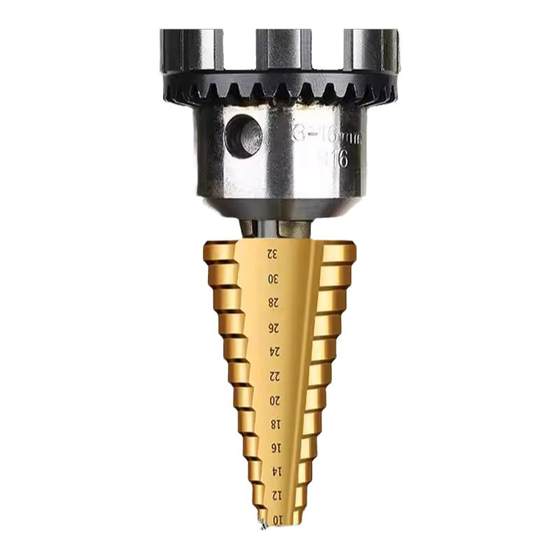 Sawtochrus pagoda drill bitter -containing hole -opening metal step diamond drill set alloy stainless steel multifunctional pore expansion Sawtochrus pagoda drill bitter -containing hole -opening metal step diamond drill set alloy stainless steel multifunctional pore expansion