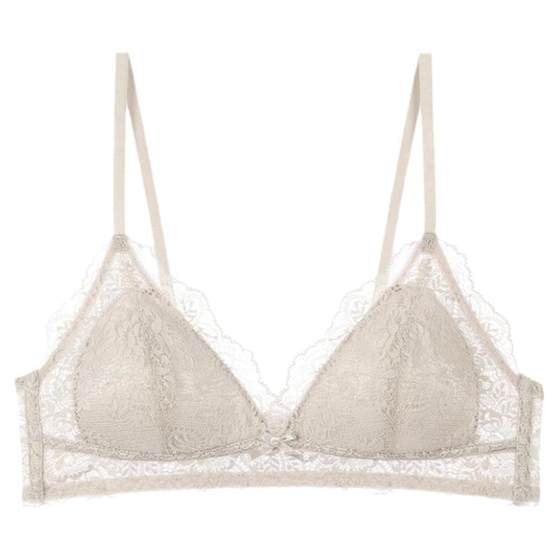 Lilymoda French underwear thin steelless, a bra, a small chest girl lace sexy ultra -thin triangular cup bra Lilymoda French underwear thin steelless, a bra, a small chest girl lace sexy ultra -thin triangular cup bra