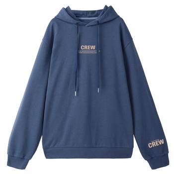 Miziqi pullover sweatshirt hooded sweatshirt ສໍາລັບແມ່ຍິງ 2024 ພາກຮຽນ spring ແລະດູໃບໄມ້ລົ່ນແບບເກົາຫຼີໃຫມ່ tops ວ່າງແລະ versatile ສໍາລັບຄົນຂະຫນາດນ້ອຍ