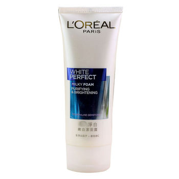 L'oreal L'oreal pink and white snow-white triple whitening facial cleanser cleans pores 100ml ນຳເຂົ້າຈາກຮົງກົງ