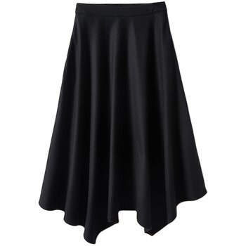 *WFY06027 Moli Yaji Fashion Show Italian Worsted Wool Round Neck Windbreaker Half Skirt Tapered Pants