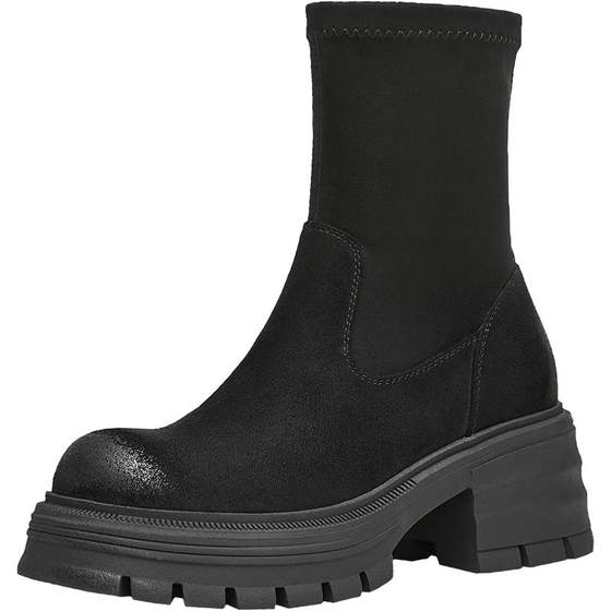 Tianmeiyi thick heel thick sole plus velvet elastic fashion boots socks boots women's shoes thin boots short boots new winter style
Tianmeiyi thick heel thick sole plus velvet elastic fashion boots socks boots women's shoes thin boots short boots new winter style