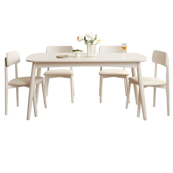 Quanyou Home 2025 new creamy solid wood foot dining table living room household rectangular dining table chair combination
Quanyou Home 2025 new creamy solid wood foot dining table living room household rectangular dining table chair combination