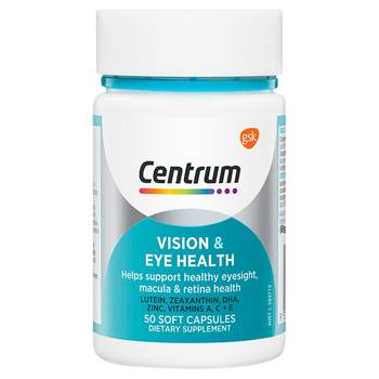 Centrum Overseas Omega3+DHA Corn Lutein Eye Protection Fish Oil Lutein Soft Capsules 50 ແຄບຊູນ