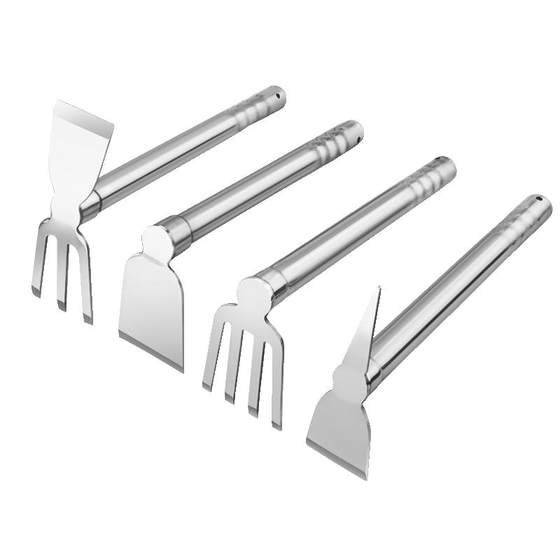 Gardening tools stainless steel small hoe, foreign naja, farm, vegetable breeding flower, digging soil, weeding Gardening tools stainless steel small hoe, foreign naja, farm, vegetable breeding flower, digging soil, weeding