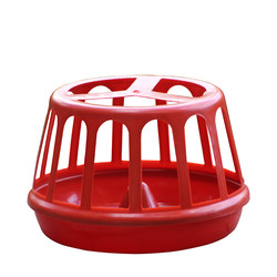 Chicken trough cooked rubber trough anti-spreading chicken, duck and goose breeding plastic feeder basin household anti-steak material can not be knocked over