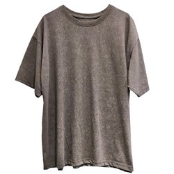 Wasteland style clean version loose short-sleeved T-shirt for women 2024 new summer thin section Korean style casual versatile round neck top