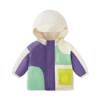 Yiqi baby childrens coat winter plus velvet three-proof childrens clothing cotton clothing warm boys thickened winter clothing