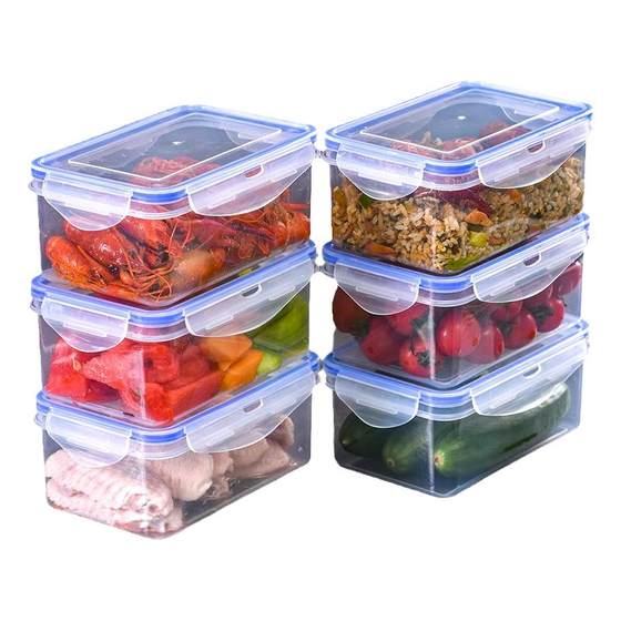 Kitchen refrigerator rectangular fresh -keeping box microwave heat -resistant plastic lunch box food lunch box fruit storage seal box Kitchen refrigerator rectangular fresh -keeping box microwave heat -resistant plastic lunch box food lunch box fruit storage seal box