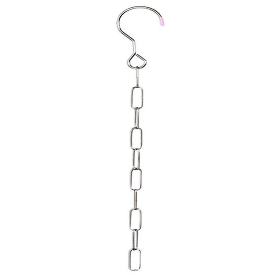Stainless steel chain wardrobe storage space-saving multi-functional clothes hooks porous thick household balcony drying rack
Stainless steel chain wardrobe storage space-saving multi-functional clothes hooks porous thick household balcony drying rack