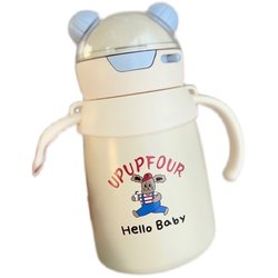 upupfour children's thermos cup boys and girls 316 straw cup large capacity high value water cup thermos kettle