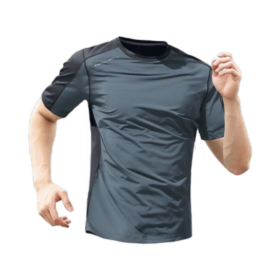 Ice silk T-shirt men's summer thin quick-drying clothes short-sleeved sports top new breathable half-sleeved T-shirt running clothes Ice silk T-shirt men's summer thin quick-drying clothes short-sleeved sports top new breathable half-sleeved T-shirt running clothes