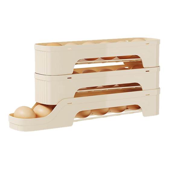 Removable rolling egg storage box refrigerator household egg rack automatic slide type egg storage box
Removable rolling egg storage box refrigerator household egg rack automatic slide type egg storage box