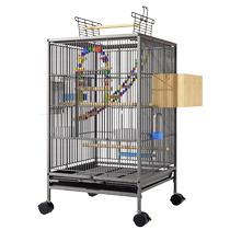 Weibi bird cage large luxury home parrot cage breeding cage peony tiger skin black phoenix embroidered eyes ecological bird villa