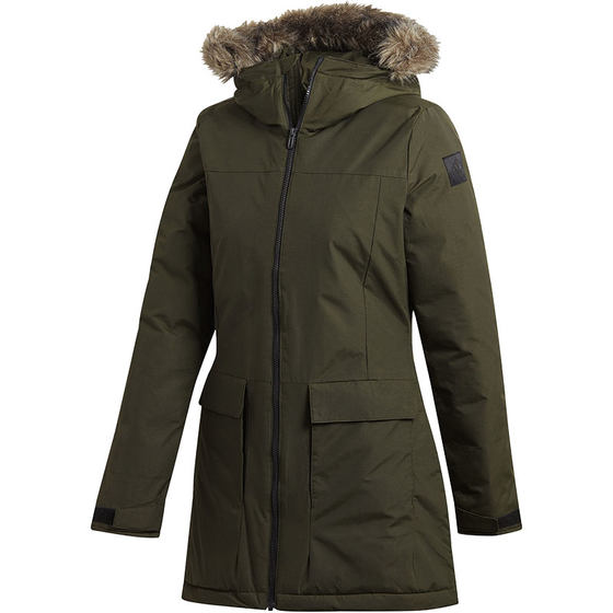 Adidas/Adidas official genuine sports leisure women warm hooded medium long cotton cloth CY8600 Adidas/Adidas official genuine sports leisure women warm hooded medium long cotton cloth CY8600
