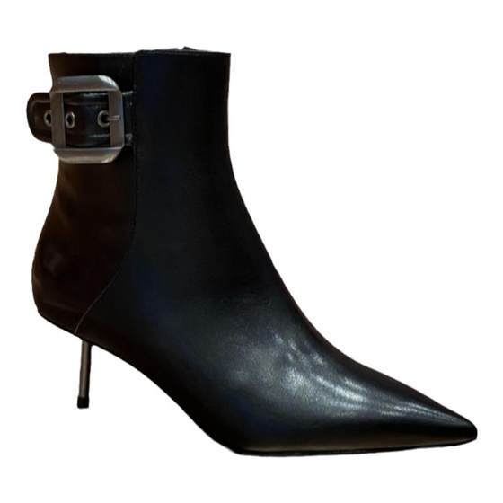 Stellaluna Luna Autumn and Winter Pipancia Follow Boot Metal Block Side Zipper Elegant Fashion Boot SL321023 Stellaluna Luna Autumn and Winter Pipancia Follow Boot Metal Block Side Zipper Elegant Fashion Boot SL321023