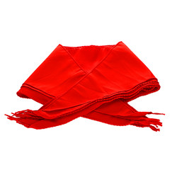 Red scarf primary school student pure cotton red scarf wholesale 1 meter 1.2 meter silk cloth not easy to shrink children's school use satin cotton red scarf universal adult large and small stationery