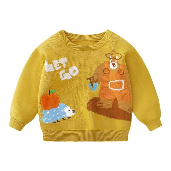 Baby sweater pure cotton autumn and winter boy sweater children long-sleeved tops girls children's clothing baby clothes spring clothes
Baby sweater pure cotton autumn and winter boy sweater children long-sleeved tops girls children's clothing baby clothes spring clothes
