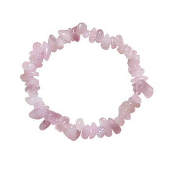 ການຂົນສົ່ງຟຣີທໍາມະຊາດ Falkland Jelly Pink Crystal Bracelet Pink Quartz Gravel Jewelry Bracelet Peach Blossom Cute Pink Women