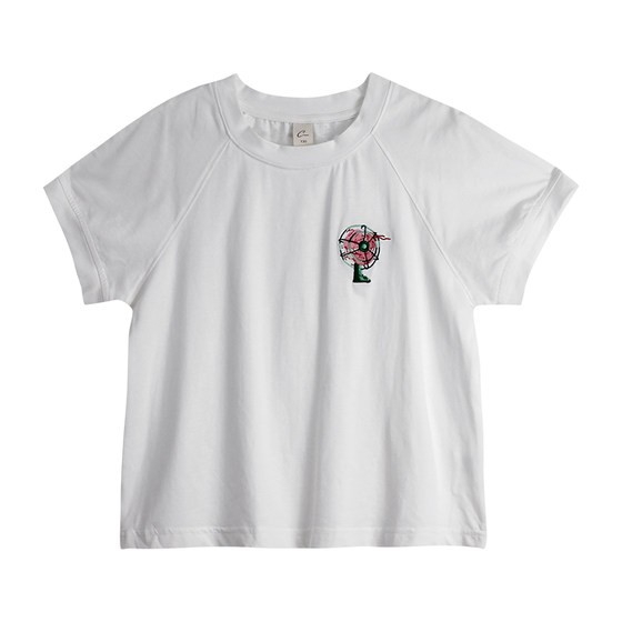 Cai Daddy's versatile embroidered small fan top for children, summer clothes, men and women, children's cotton short-sleeved T-shirt 997+257
Cai Daddy's versatile embroidered small fan top for children, summer clothes, men and women, children's cotton short-sleeved T-shirt 997+257