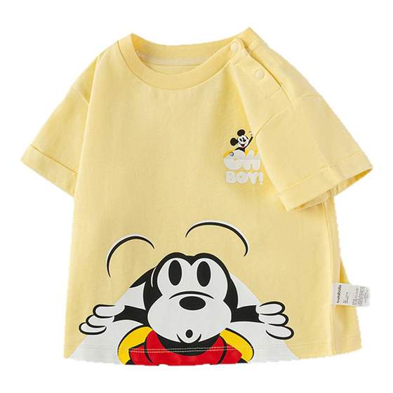 Disney IP Balabara boys pure cotton short-sleeved T-shirt children's half-sleeved top 2025 summer new children's clothing 5
Disney IP Balabara boys pure cotton short-sleeved T-shirt children's half-sleeved top 2025 summer new children's clothing 5