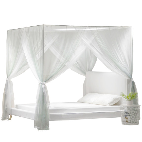 Meiduojia 2025 new style palace floor-standing mosquito net curtain thick bracket princess style new style high-end home bedroom Meiduojia 2025 new style palace floor-standing mosquito net curtain thick bracket princess style new style high-end home bedroom