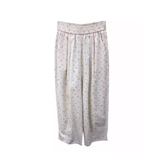 Floral balloon pants for women's thin summer slack pants for large size fat mm slim cloud casual nine-point bloomer pants
Floral balloon pants for women's thin summer slack pants for large size fat mm slim cloud casual nine-point bloomer pants