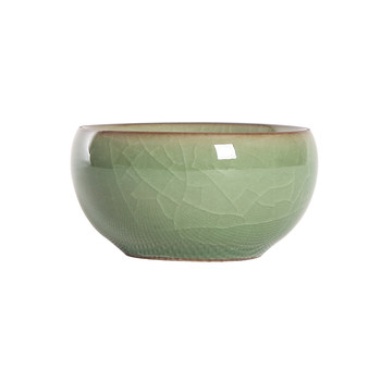 Longquan Yuming celadon ຊາຊຸດ Kung Fu ຊາຈອກເຊລາມິກຈອກດຽວຈອກສີມ່ວງຊາຍ Ru kiln ຂະຫນາດນ້ອຍຖ້ວຍຊາໂຖປັດສະວະ porcelain ຊາຈອກ