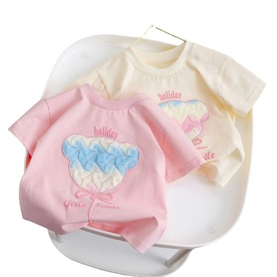 Girl cartoon pure cotton short-sleeved 2025 summer new top little girl fashionable children's sweet T-shirt cute trendy
Girl cartoon pure cotton short-sleeved 2025 summer new top little girl fashionable children's sweet T-shirt cute trendy