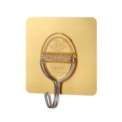 Hook stainless steel Bailiwang storage door behind the punch-free sticky hook load-bearing strip strong wall hanging bathroom gold and silver