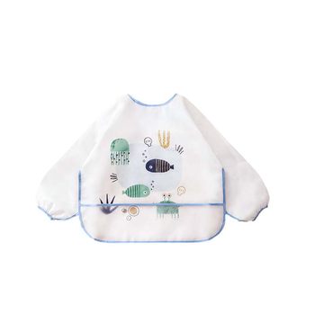 Betis baby smock for summer foods, ກັນ​ນ​້​ໍ​າ​ແລະ​ຝຸ່ນ​, bib ເສີມ​ອາ​ຫານ​ເດັກ​ນ້ອຍ​, ບ່ອນ​ຈອດ​ຍົນ​ເດັກ​ນ້ອຍ​, ກະ​ເປົ໋າ​ເຂົ້າ​, ນຸ່ງ​ປີ້ນ