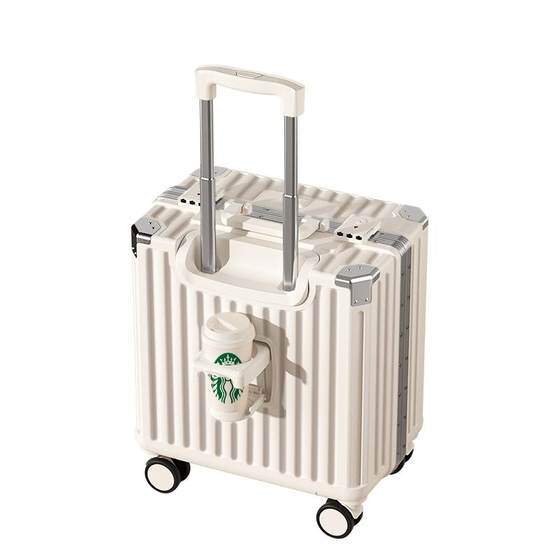 Small suitcase 20-inch boarding case 18-inch small lightweight women's 2025 new travel lever password leather case men Small suitcase 20-inch boarding case 18-inch small lightweight women's 2025 new travel lever password leather case men