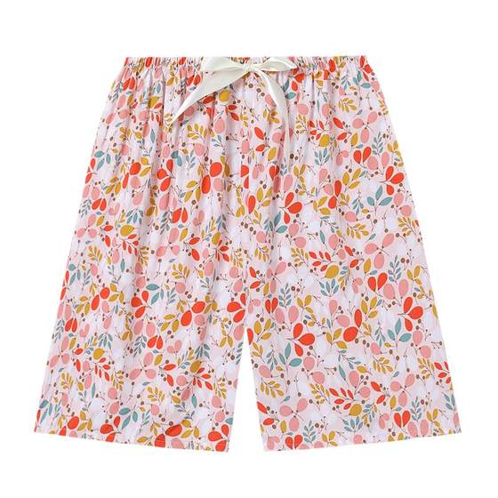 Lady loose cotton silk small floral shorts, penta pants, leisure, thin style, slimming out of street printing beach pants Lady loose cotton silk small floral shorts, penta pants, leisure, thin style, slimming out of street printing beach pants