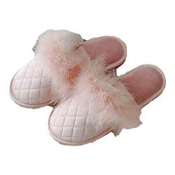 Feather Fairy European-style dressing gown home cotton slippers non-slip indoor spring and autumn new Baotou home shoes for women winter