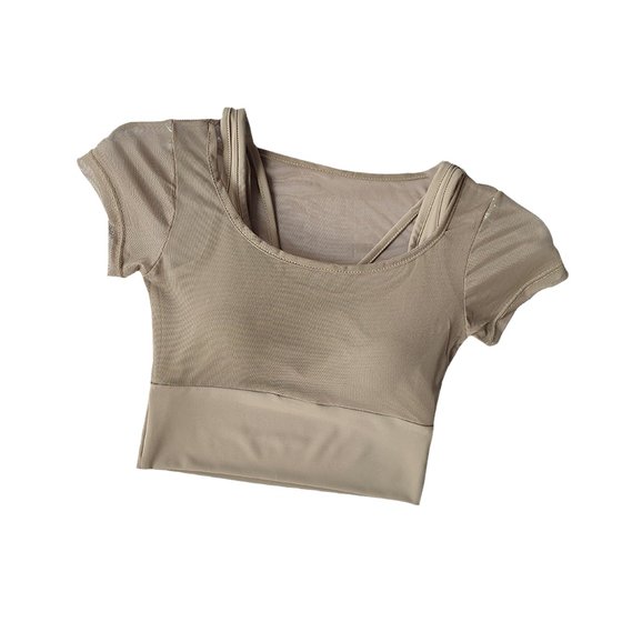 Yoga suit with chest pad for women for summer Pilates training fitness suit top quick drying high-end sports short sleeve breathable
Yoga suit with chest pad for women for summer Pilates training fitness suit top quick drying high-end sports short sleeve breathable