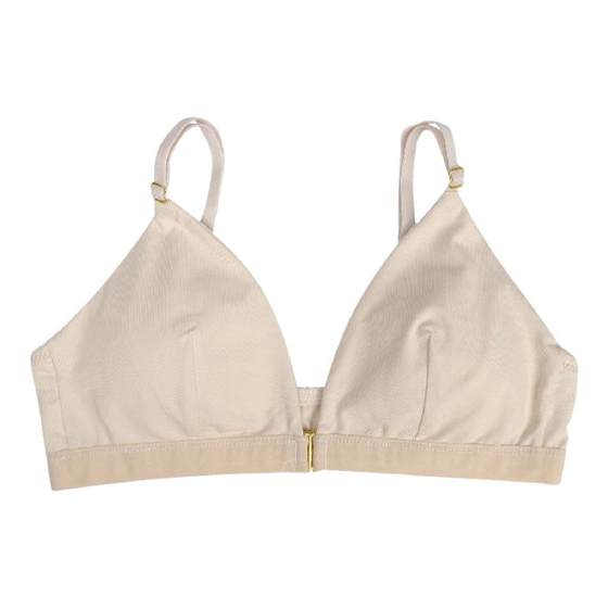Xin help BRA solid color front buckle triangular cup underwear girl thin bras, no steel ring, summer bra female Xin help BRA solid color front buckle triangular cup underwear girl thin bras, no steel ring, summer bra female