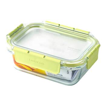 LOCK&LOCK crisper glass lunch box fruit lunch box food grade ອາຫານທ່ຽງ ກ່ອງສະຫຼັດ ການເກັບຮັກສາຕູ້ເຢັນ