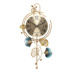 New Chinese style light luxury decorative clocks for living room and restaurant, fashionable home wall clocks, artistic creative clocks, atmospheric wall clocks