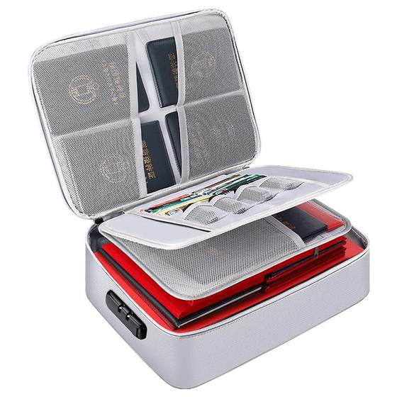 Absolute fire certificate storage package fireproof waterproof household important document bag certificate with lock household registration book storage box
Absolute fire certificate storage package fireproof waterproof household important document bag certificate with lock household registration book storage box