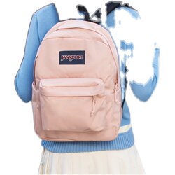 jansport backpack, small fresh and high-looking female school bag, haze blue beeswax powder CP bag