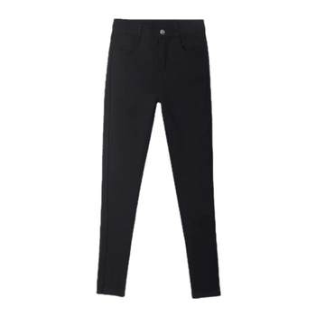 leggings ສີດໍາສໍາລັບແມ່ຍິງນອກໃສ່ພາກຮຽນ spring ແລະດູໃບໄມ້ລົ່ນບາງໆ 2023 ກາງເກງສີດໍາຂະຫນາດນ້ອຍໃຫມ່ແອວສູງ slimming pencil pants