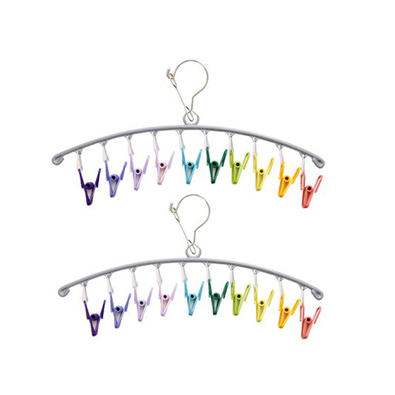 2 installed ~ Multi -clip drying rack Rainbow windproof drying coat in the balcony dormitory dormitory underwear pantyhose hanging hanger drying rack
2 installed ~ Multi -clip drying rack Rainbow windproof drying coat in the balcony dormitory dormitory underwear pantyhose hanging hanger drying rack