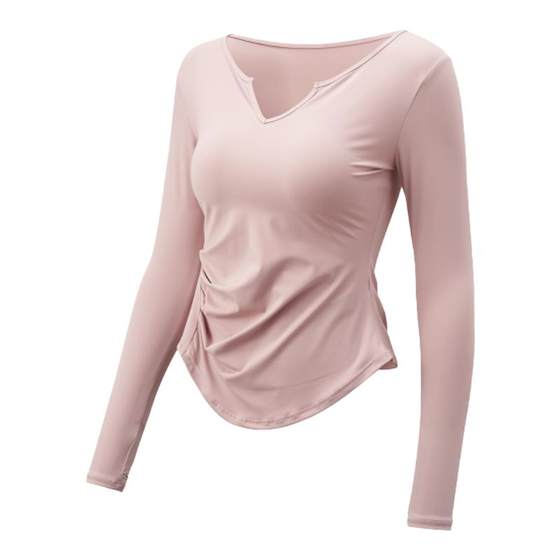 gigt gentle style sports long-sleeved T-shirt spring and summer new pleated slim high elastic Pilates yoga bodysuit
gigt gentle style sports long-sleeved T-shirt spring and summer new pleated slim high elastic Pilates yoga bodysuit