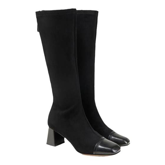 Fed temperament thin boots new winter women's boots square toe fashion boots spliced long boots women's D1111-ZC797
Fed temperament thin boots new winter women's boots square toe fashion boots spliced long boots women's D1111-ZC797
