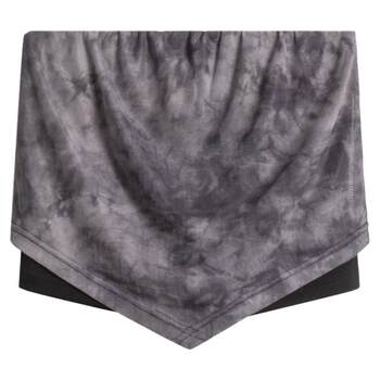 ສະບາຍດີ Canon One-line collar tube top off-shoulder sexy short tie-dye mesh double-layer sleeveless top for women