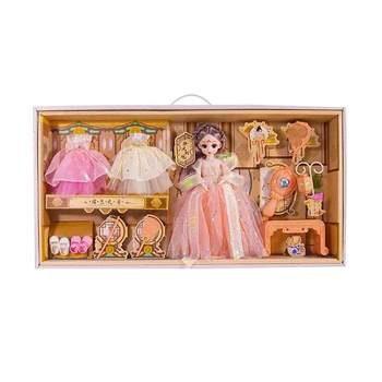 Dress up doll set gift box for girls princess costume children's play house toys 2024 ຂອງຂວັນວັນເກີດ