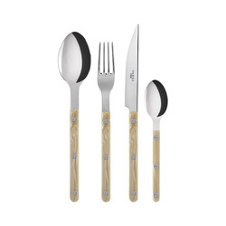 French genuine Saber Paris Horn sheep character glossy Western tableware set stainless steel knife, fork and spoon