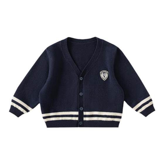 Children's sweater knitted sweater boy cardigan 2025 autumn new girls' jacket college style autumn baby top Children's sweater knitted sweater boy cardigan 2025 autumn new girls' jacket college style autumn baby top