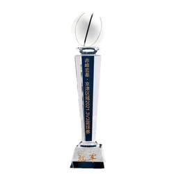 Basketball game championship crystal trophy prizes customized creative MVP trophy sports games nba medal customization