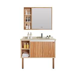 Wrigley bathroom cabinet modern simple small apartment Nordic bathroom cabinet combination set solid wood washbasin floor cabinet basin